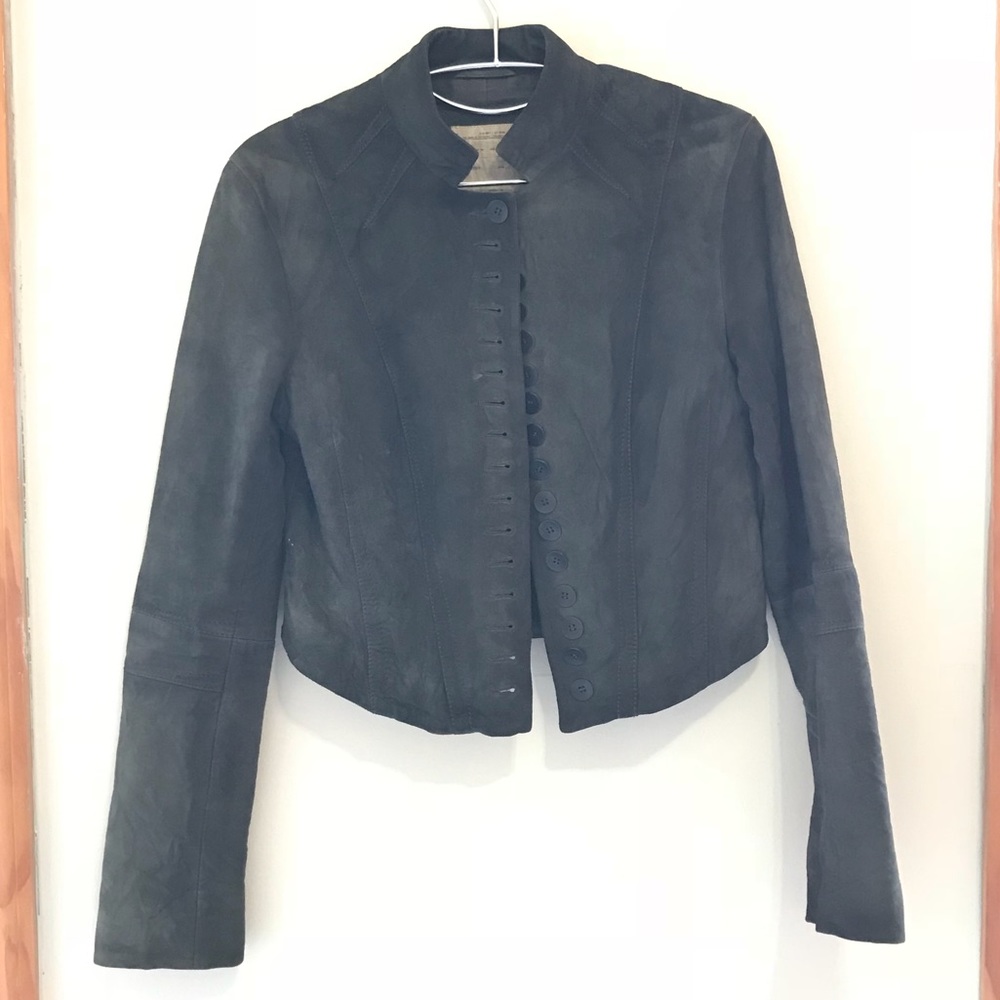 *RARE* All Saints Suede Leather Jacket